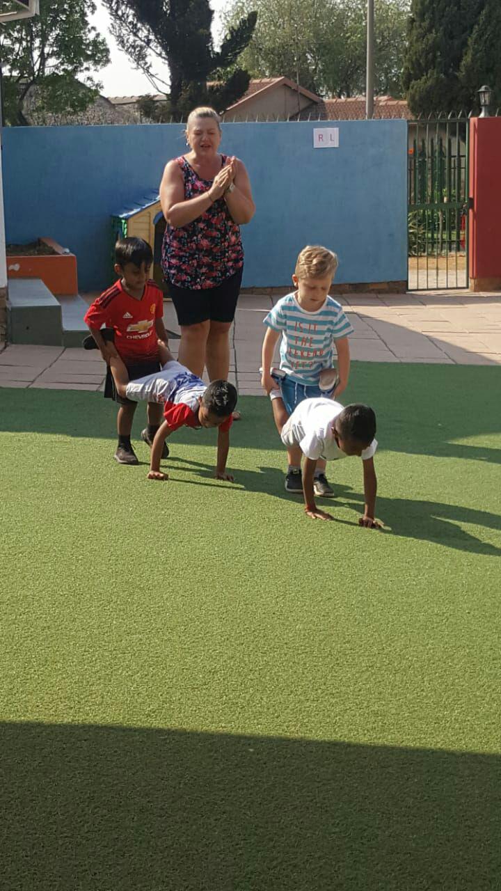 boy starting to run